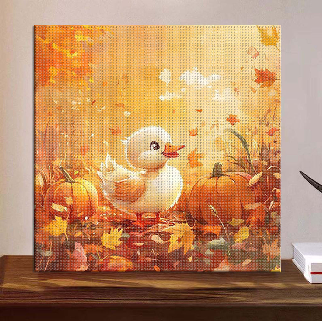 Herbstliches Entlein - Diamond Painting