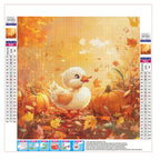 Herbstliches Entlein - Diamond Painting