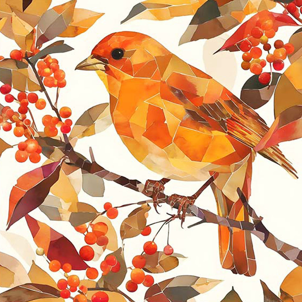 Herbstvogel - Diamond Painting