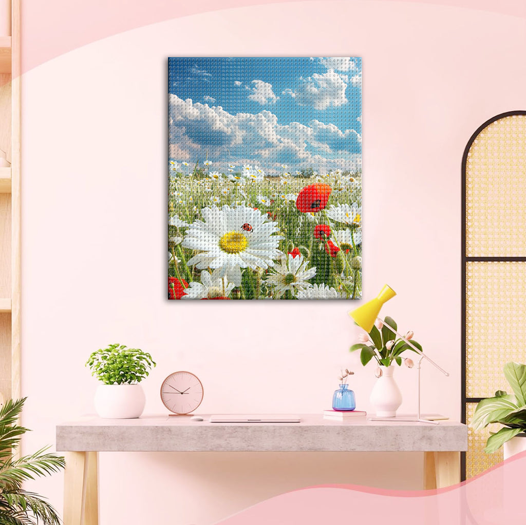 Himmelsblumenwiese - Diamond Painting