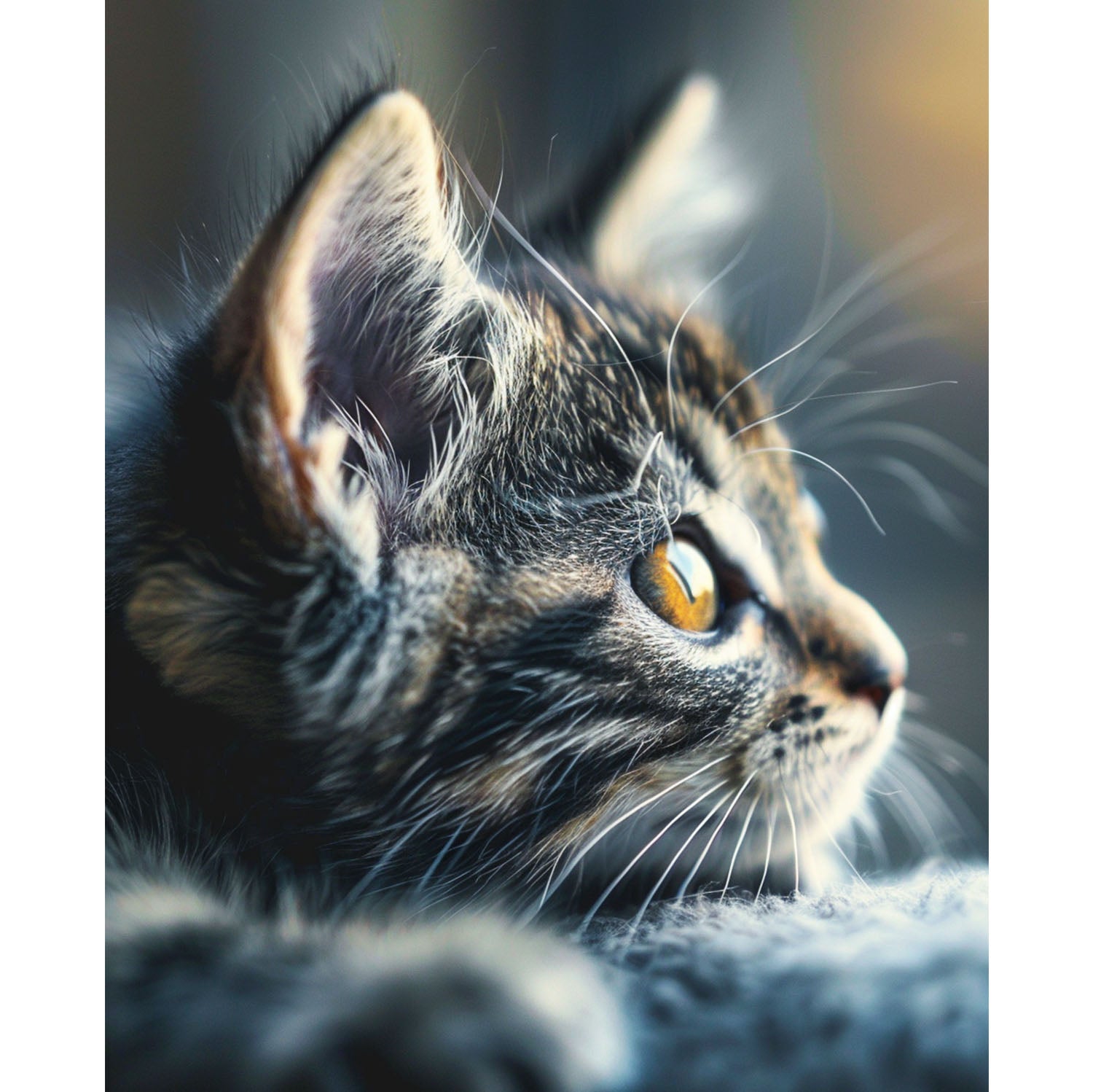 Katze im sanften Licht - Diamond Painting