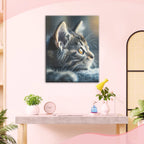 Katze im sanften Licht - Diamond Painting