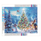 Kinderspielplatz im Schnee - Diamond Painting