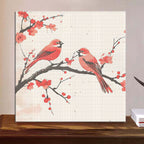 Kirschblütenvögel - Diamond Painting
