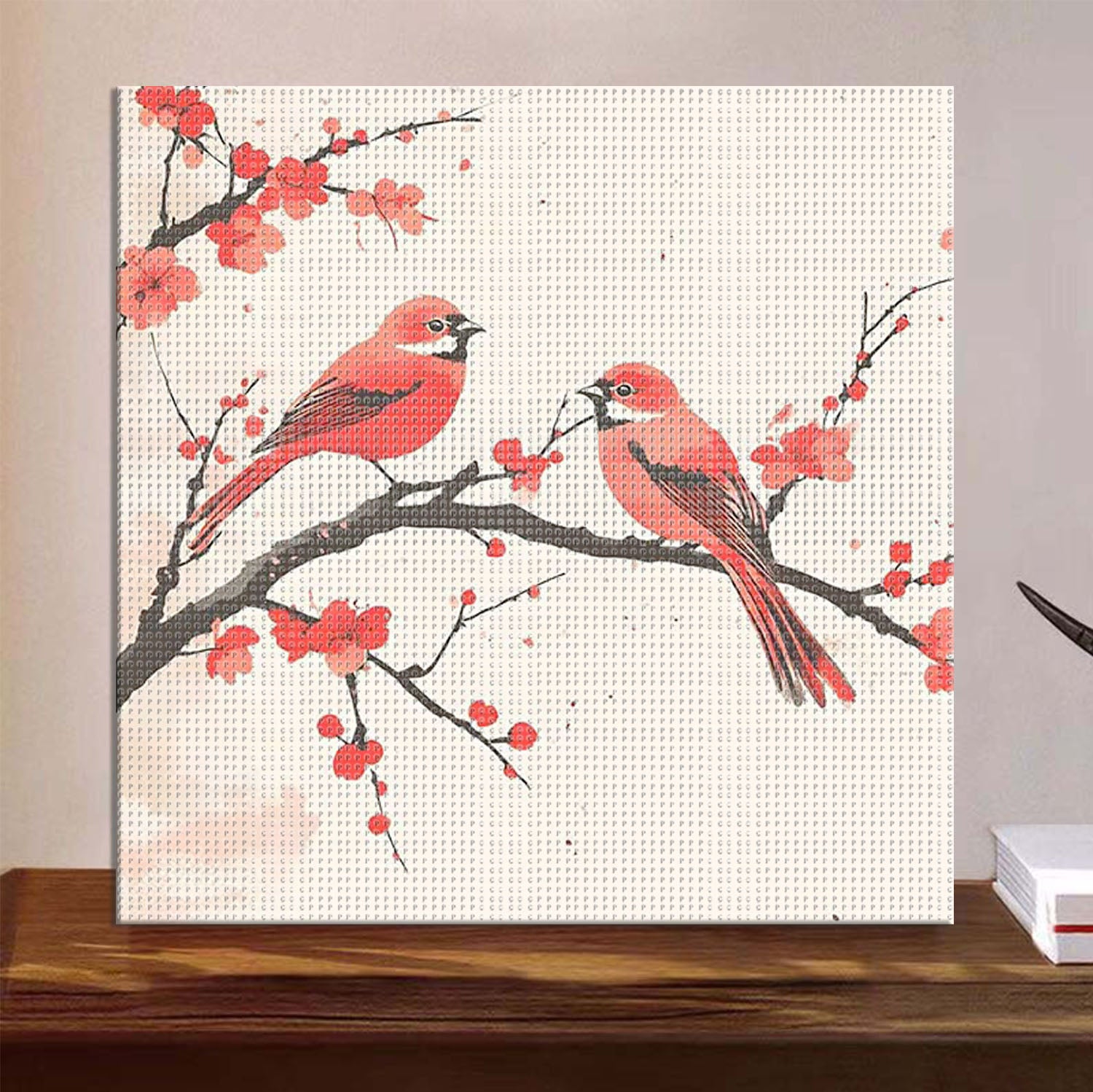 Kirschblütenvögel - Diamond Painting