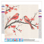 Kirschblütenvögel - Diamond Painting