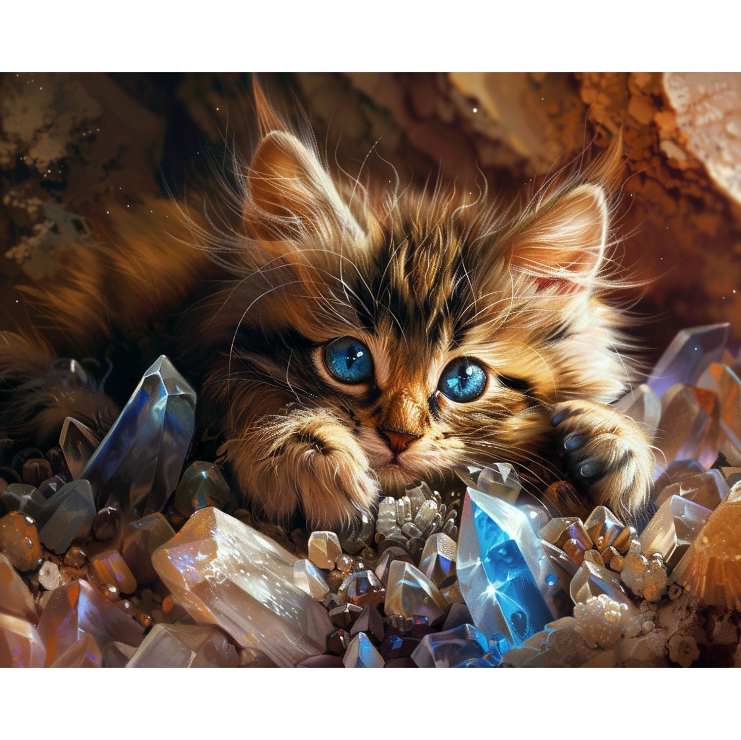 Kristall - Katz - Diamond Painting