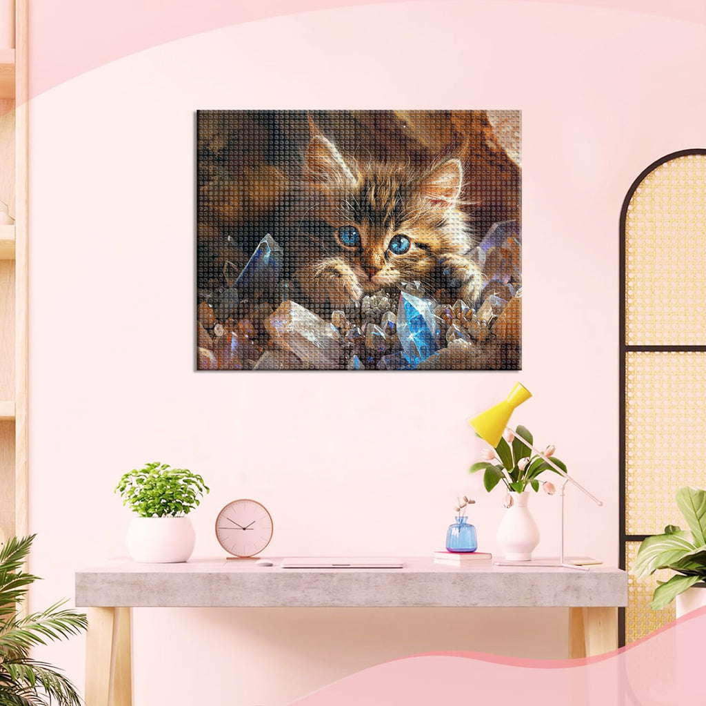 Kristall - Katz - Diamond Painting