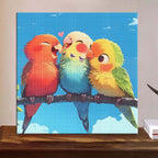 Lachende Papageien - Diamond Painting
