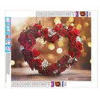 Leuchtende Rosenliebe - Diamond Painting