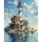 Leuchtfeuer am Horizont - Diamond Painting