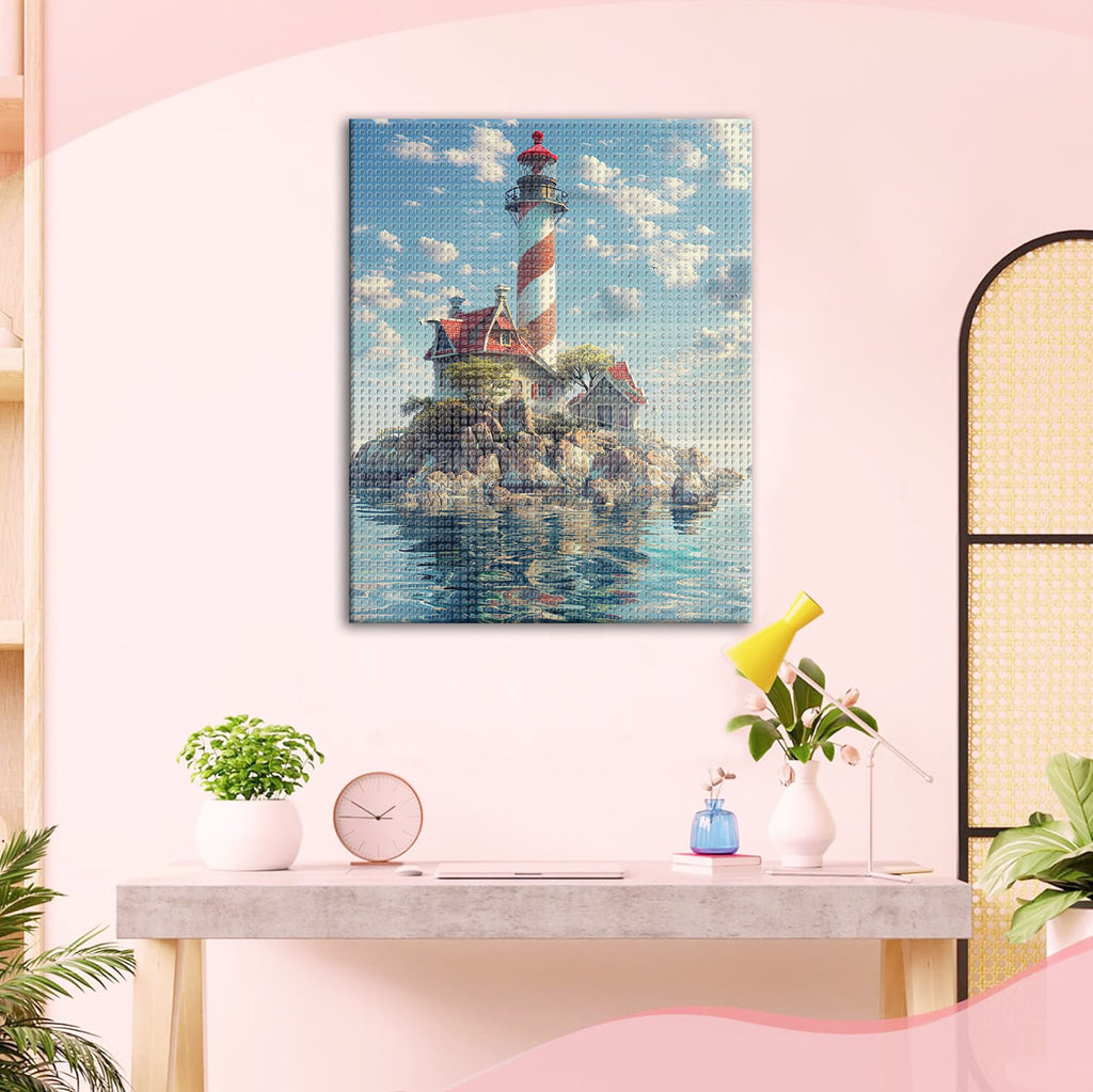 Leuchtfeuer am Horizont - Diamond Painting