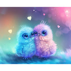 Liebendes Vogelpaar- Diamond Painting