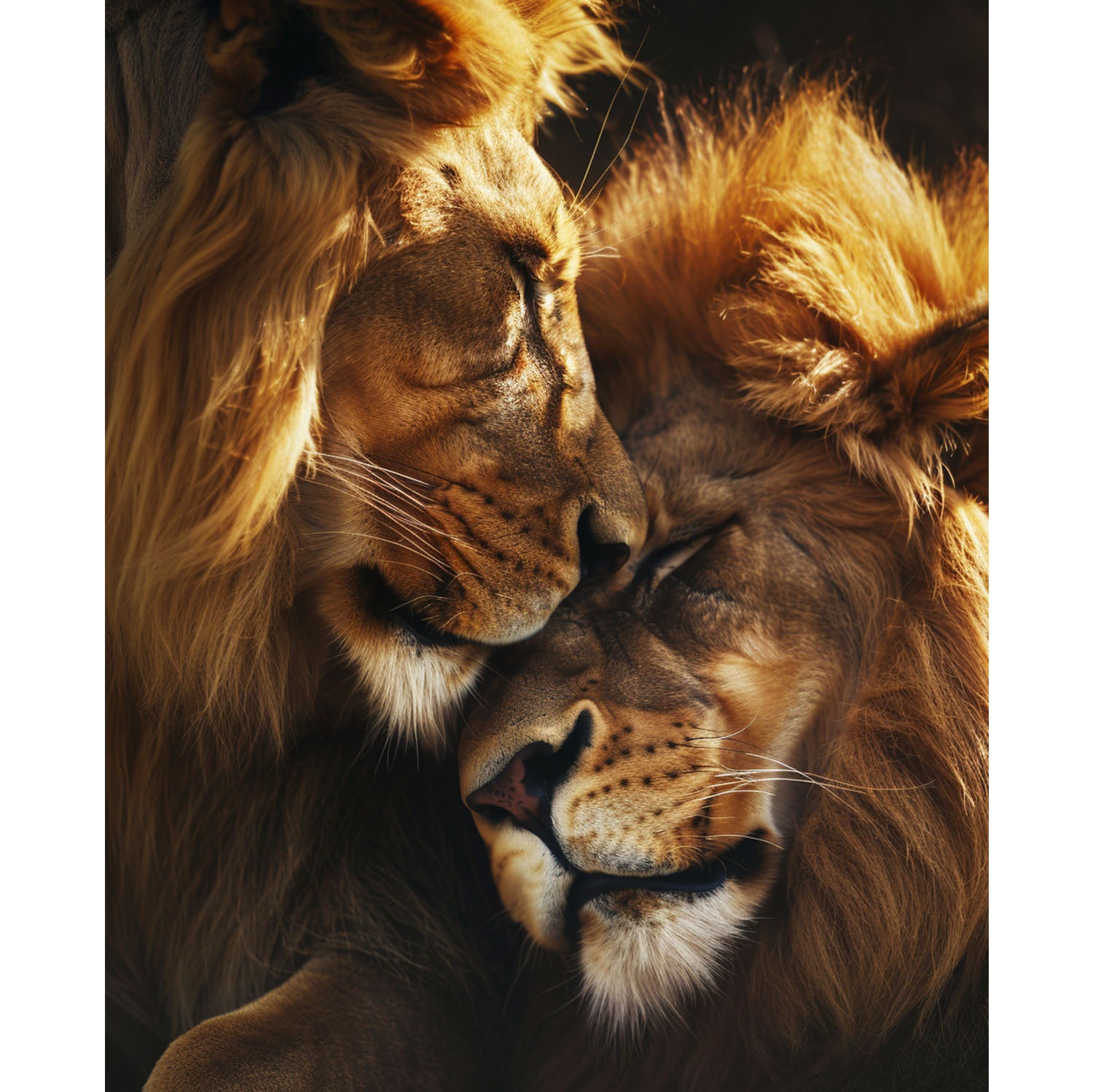 Löwen - Zuneigung - Diamond Painting