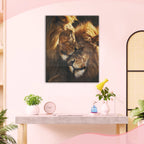 Löwen - Zuneigung - Diamond Painting