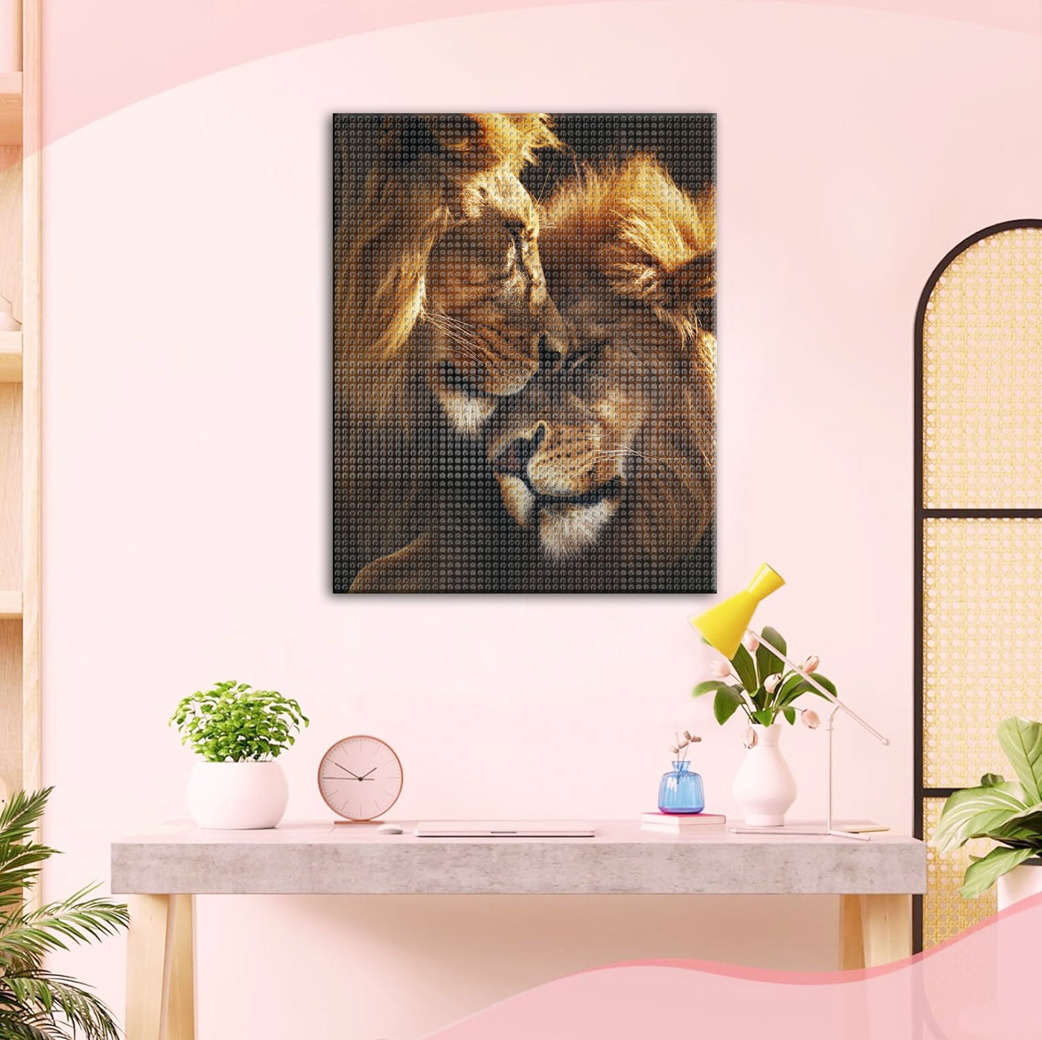 Löwen - Zuneigung - Diamond Painting