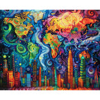 Magische Stadtkulisse - Diamond Painting