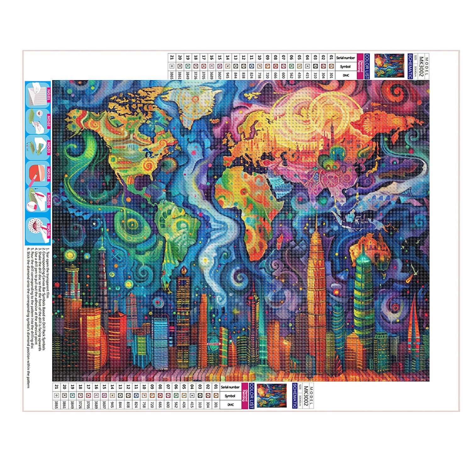 Magische Stadtkulisse - Diamond Painting