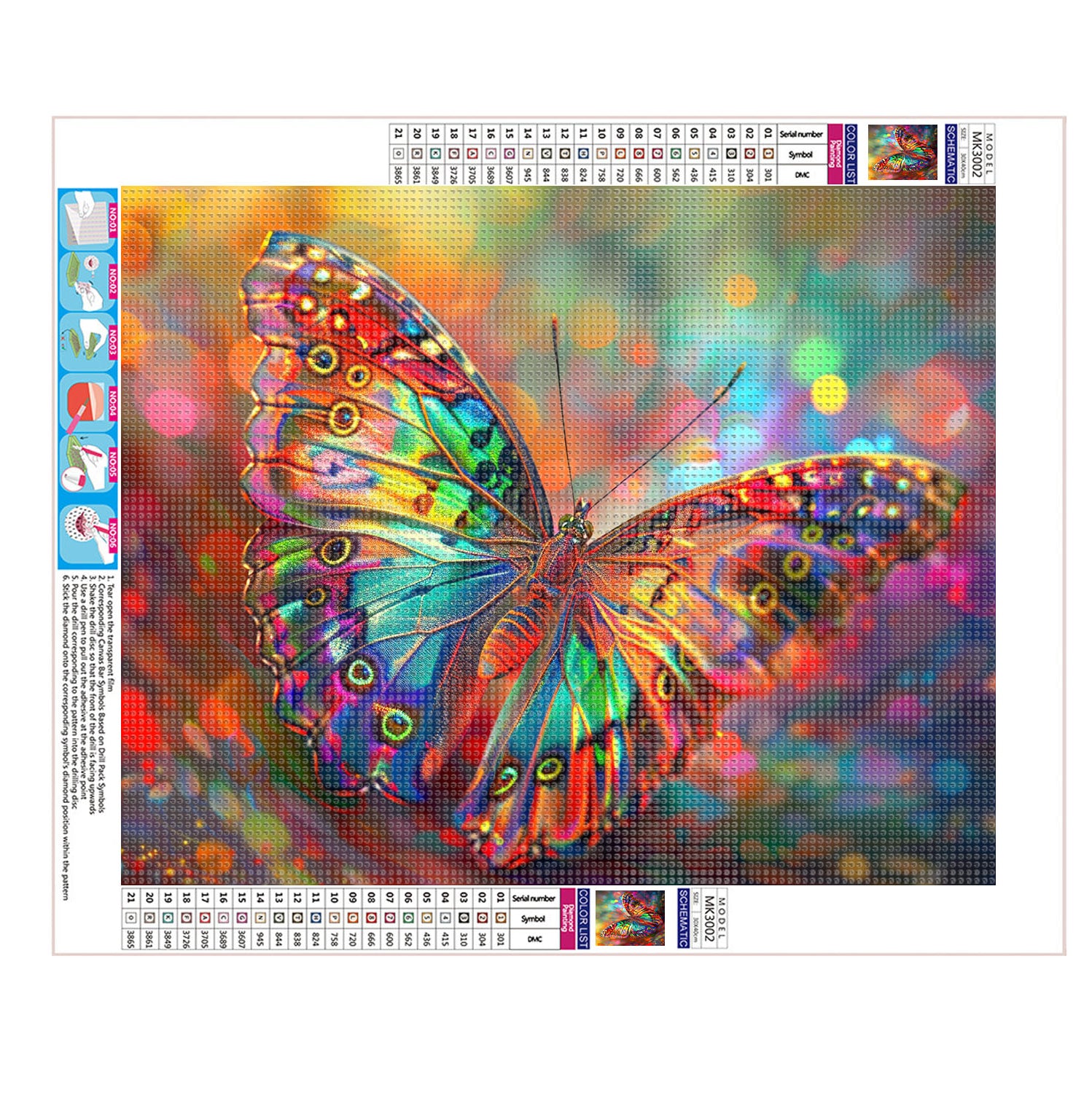 Magischer Schmetterlingsflug - Diamond Painting