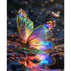 Magisches Licht des Schmetterlings - Diamond Painting