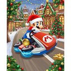 Mario's Weihnachtsfahrt - Diamond Painting