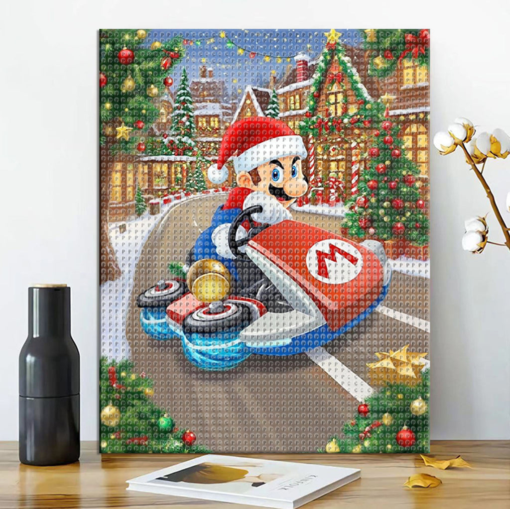 Mario's Weihnachtsfahrt - Diamond Painting