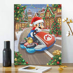 Mario's Weihnachtsfahrt - Diamond Painting