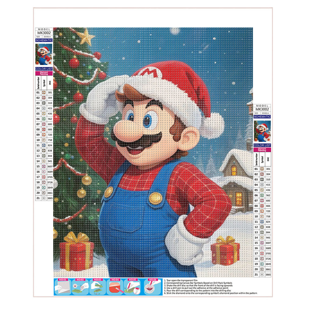 Mario entdeckt - Diamond Painting