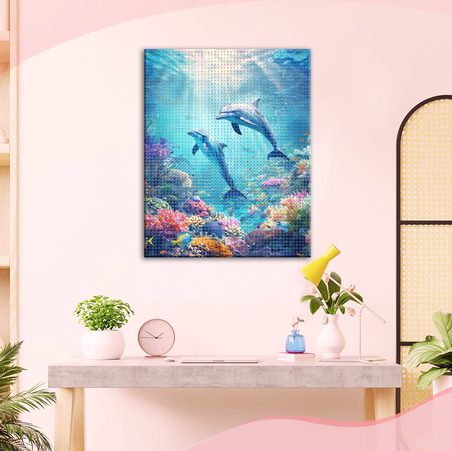 Meerestraum mit Delfinen - Diamond Painting