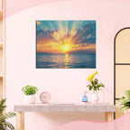 Meer im goldenen Licht - Diamond Painting