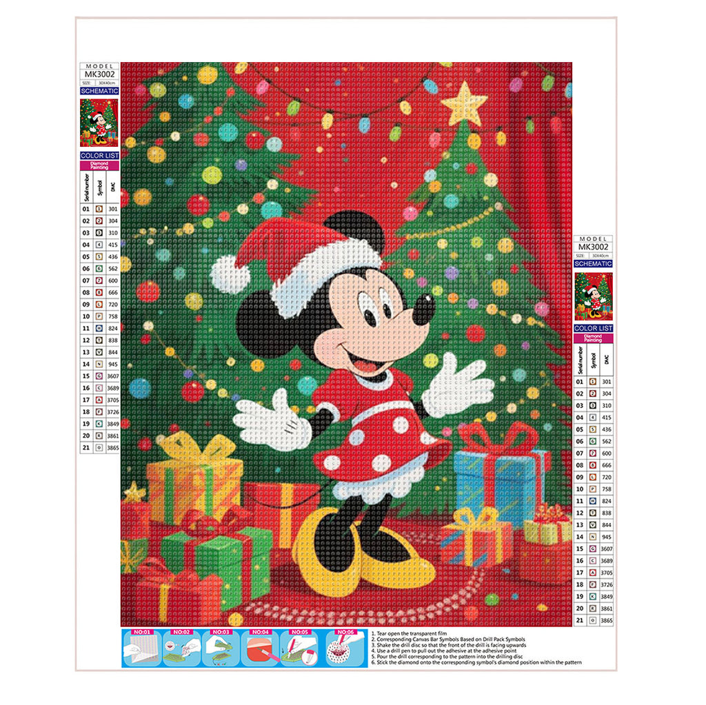 Minnie's Weihnachtsglanz - Diamond Painting