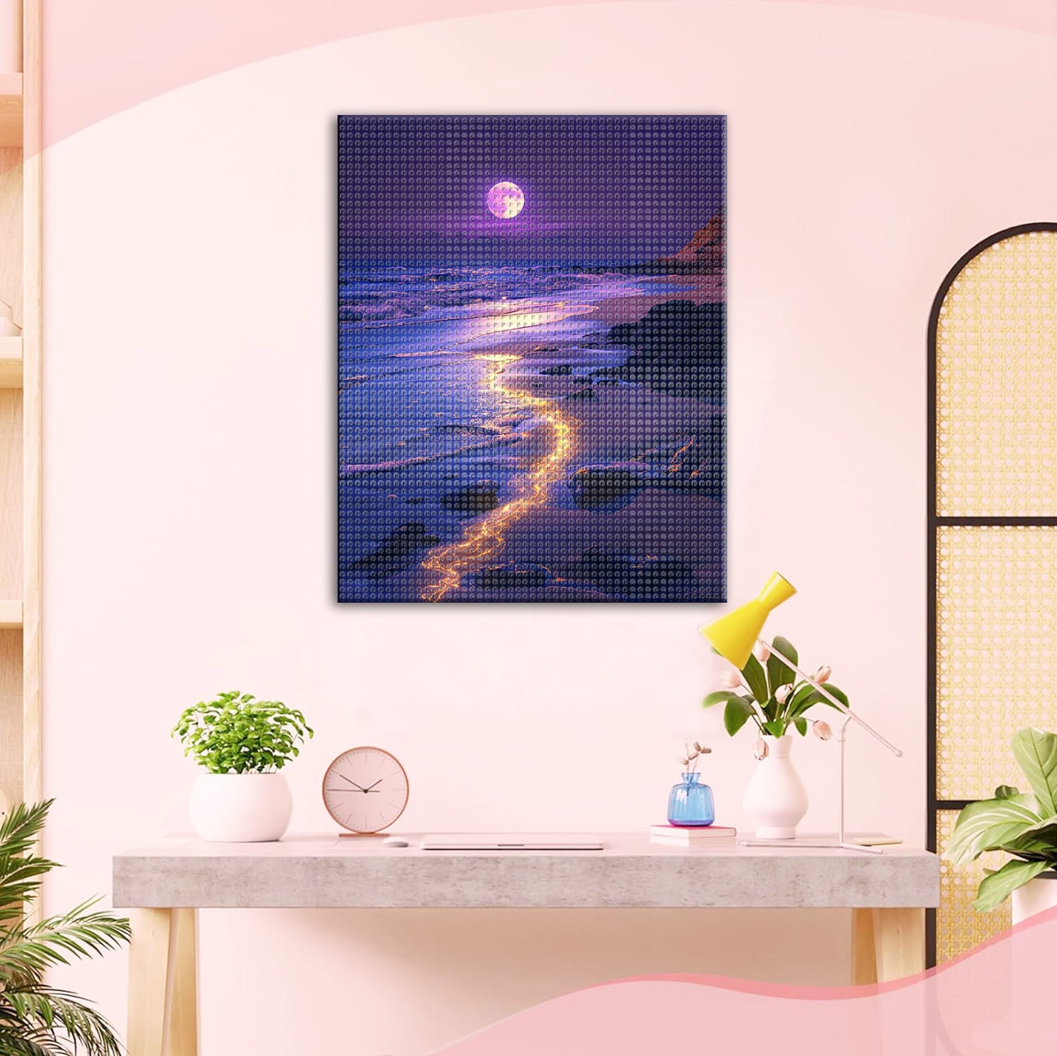 Mondlicht - Strand- Diamond Painting