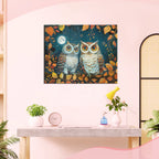 Mondnacht der Eulen - Diamond Painting