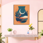 Mondnacht in einer Vase - Diamond Painting