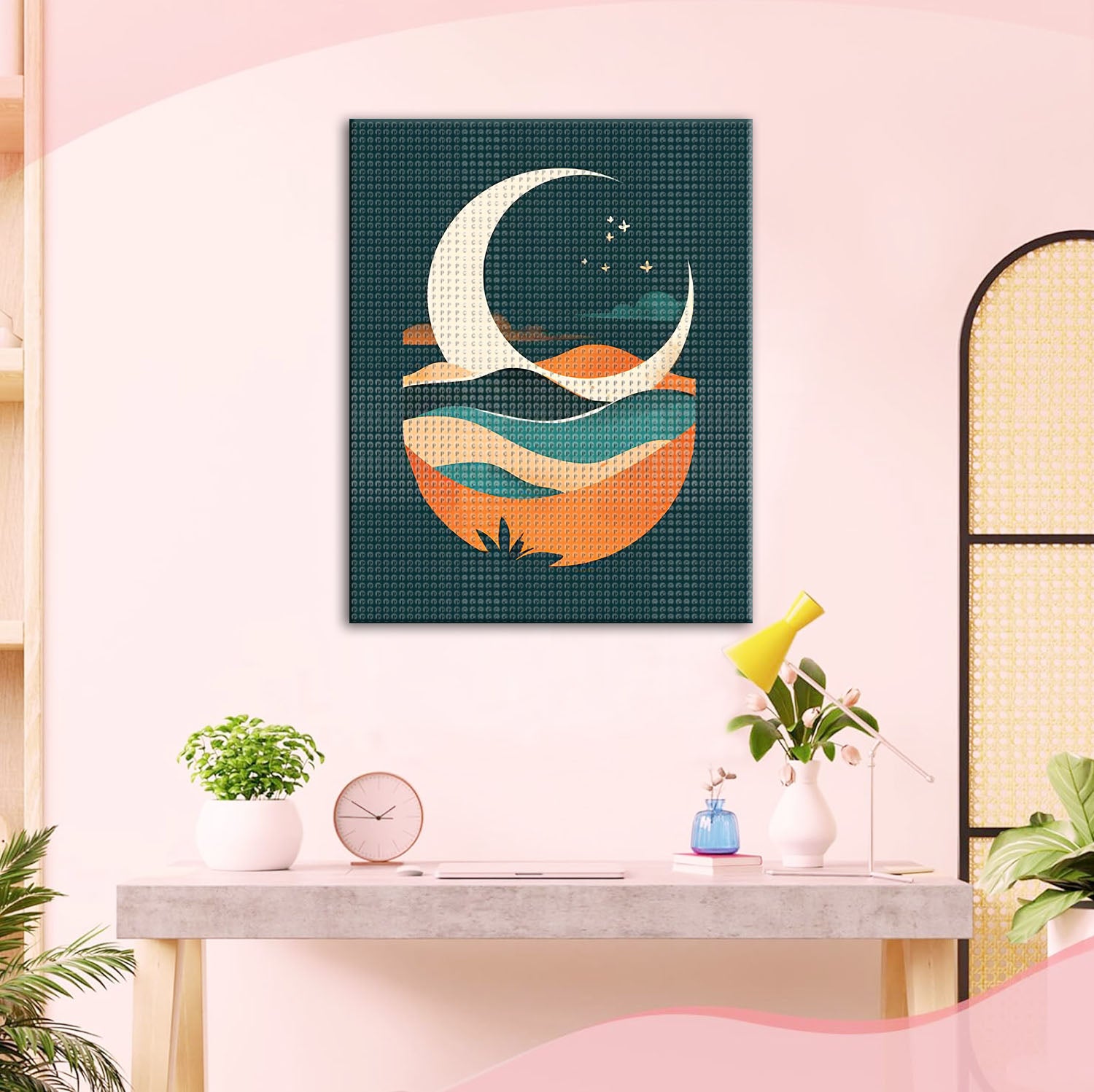 Nachtliche Pflanzenvision - Diamond Painting