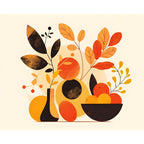 Poesie zwischen Blumen und Flasche - Diamond Painting