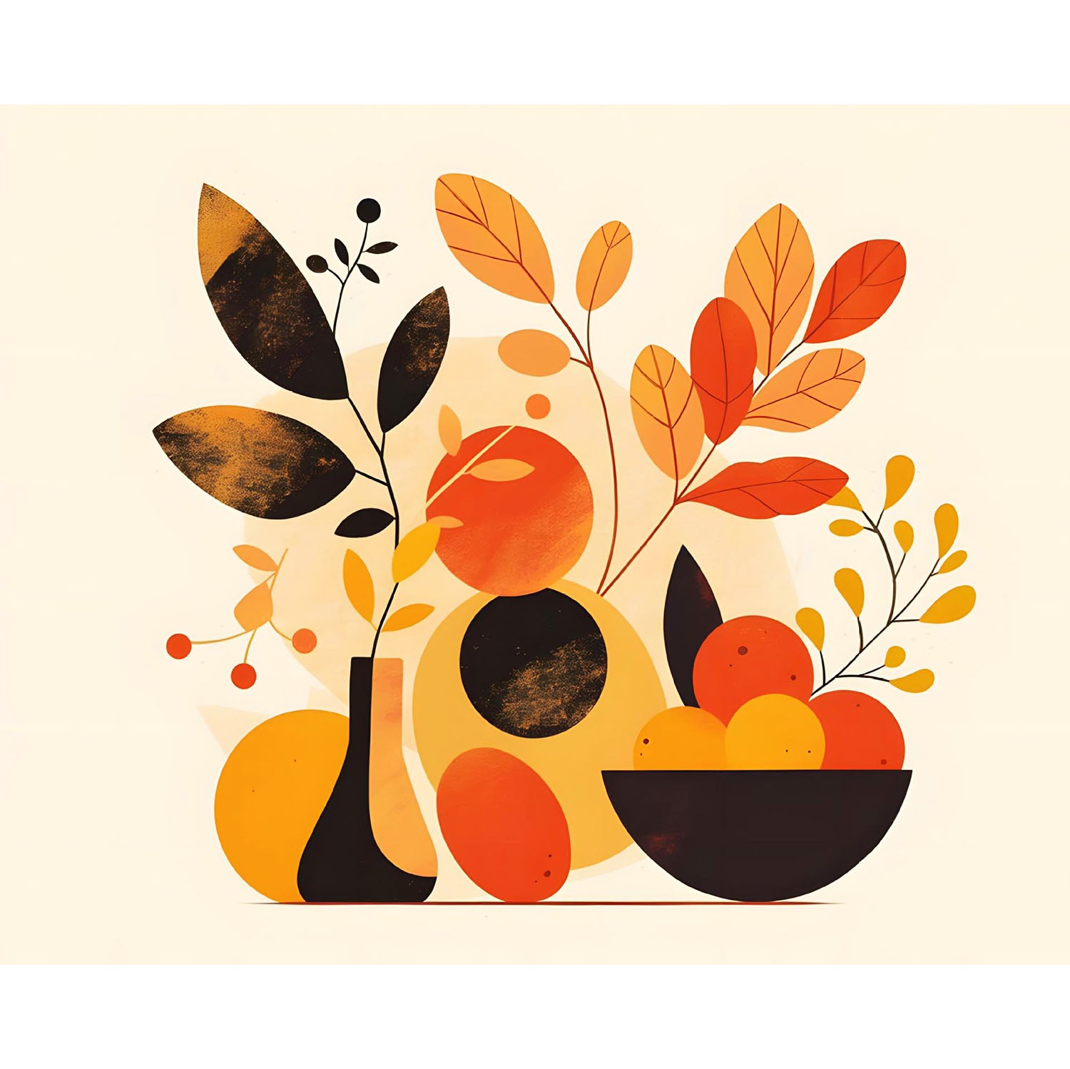 Poesie zwischen Blumen und Flasche - Diamond Painting