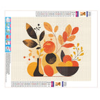 Poesie zwischen Blumen und Flasche - Diamond Painting