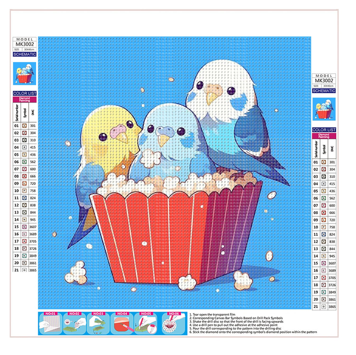 Popcorn-Party - Diamond Painting