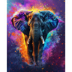 Prachtvolle Elefantenwanderung - Diamond Painting