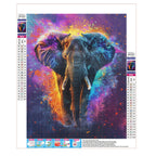 Prachtvolle Elefantenwanderung - Diamond Painting