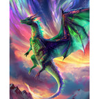 Regenbogen - Drachenschwing - Diamond Painting