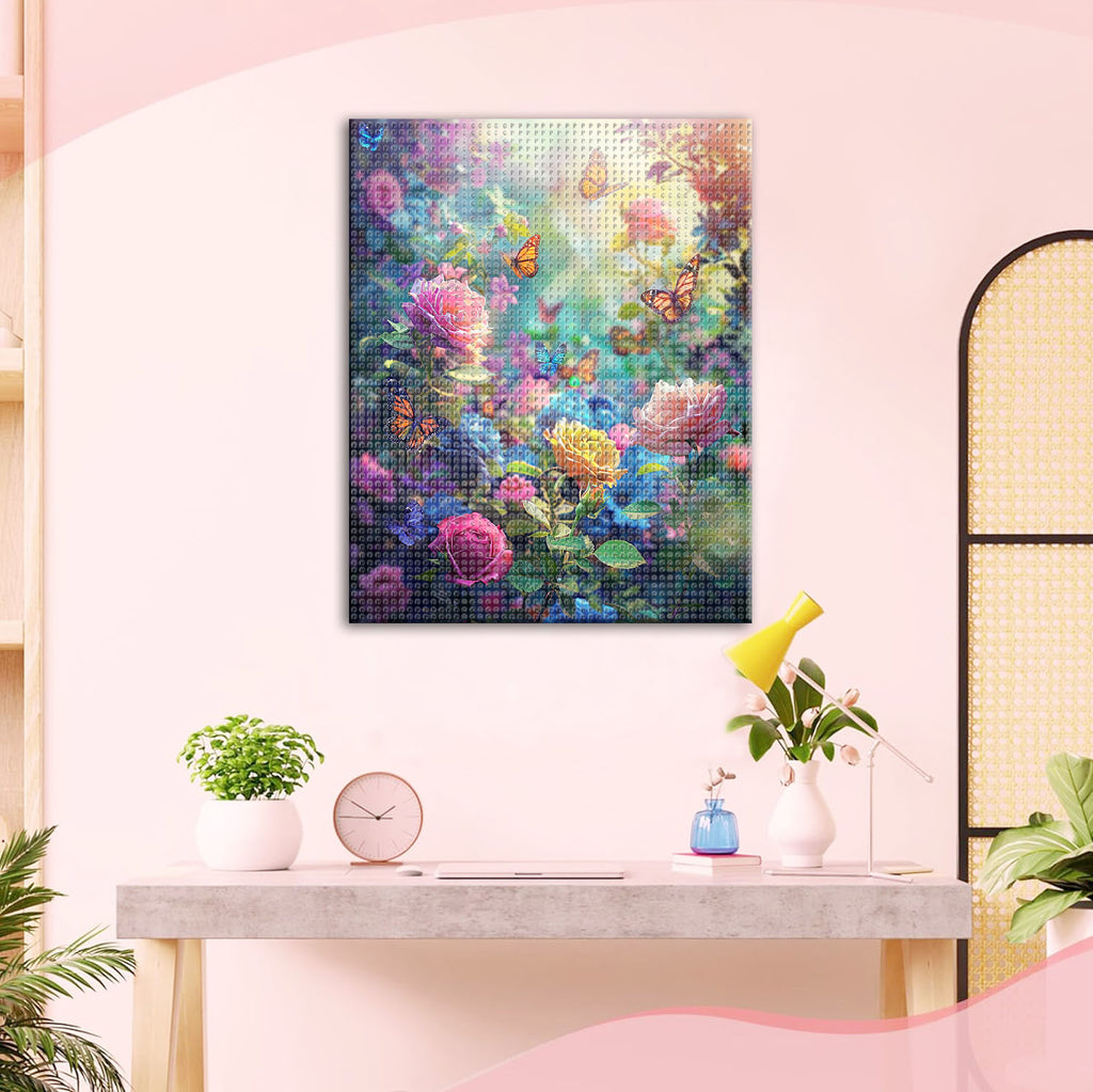 Regenbogen-Garten - Diamond Painting