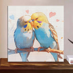 Romantische Sittiche - Diamond Painting