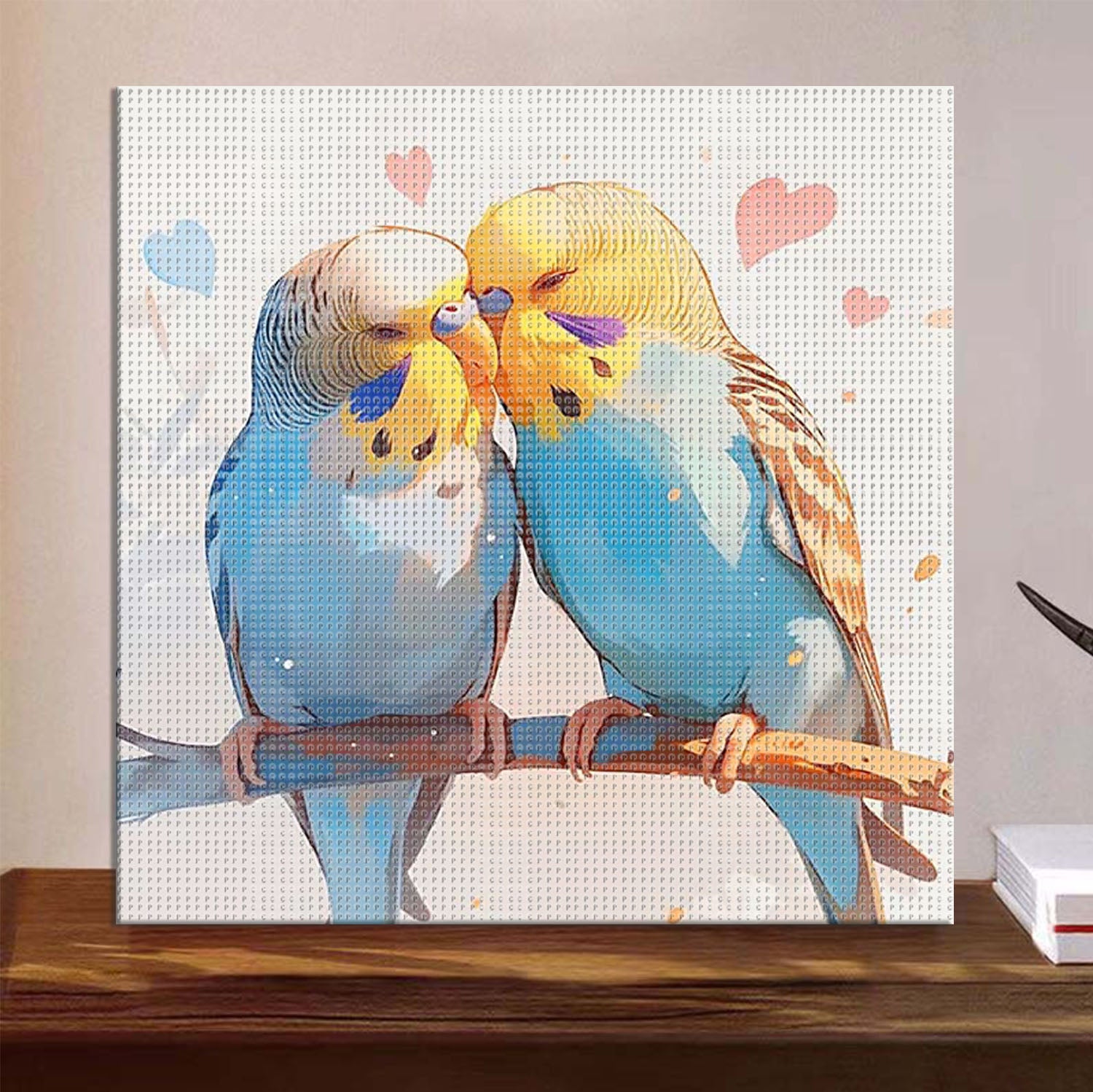 Romantische Sittiche - Diamond Painting