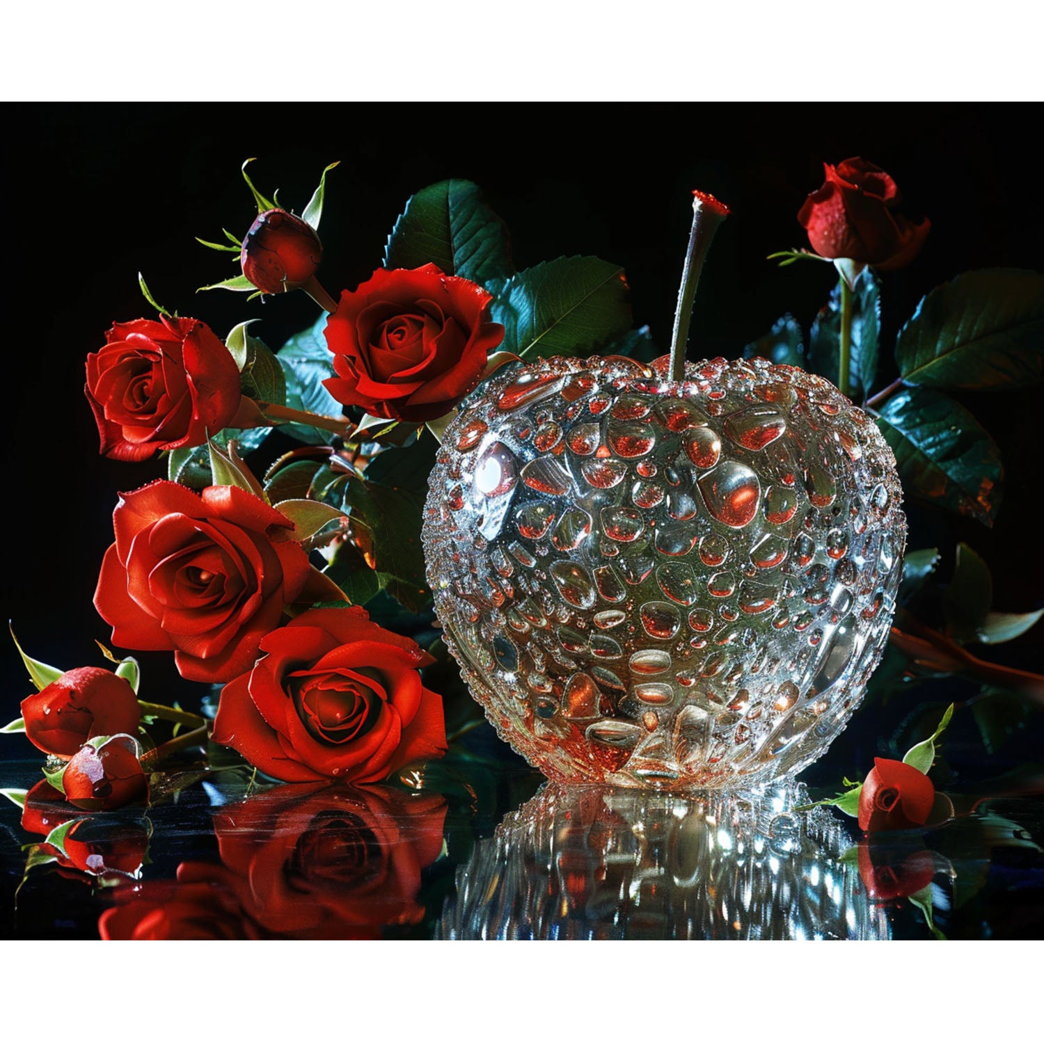 Rosen - Kristallzauber - Diamond Painting