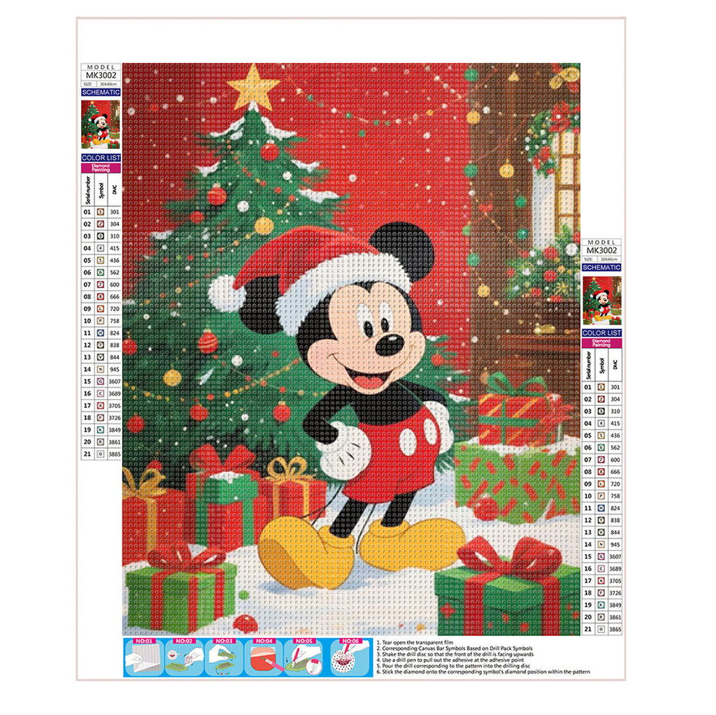 Rote Weihnachten - Diamond Painting