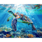 Schildkröten - Unterwasserreise - Diamond Painting