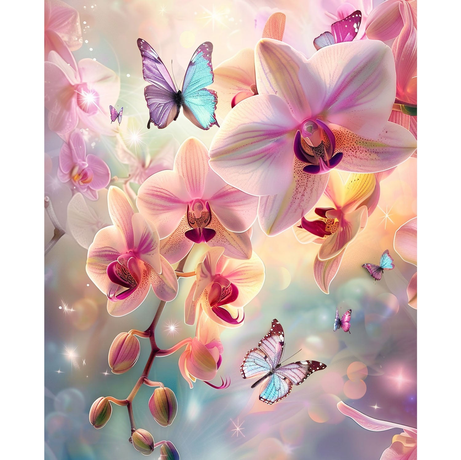 Schmetterlingsgarten - Diamond Painting