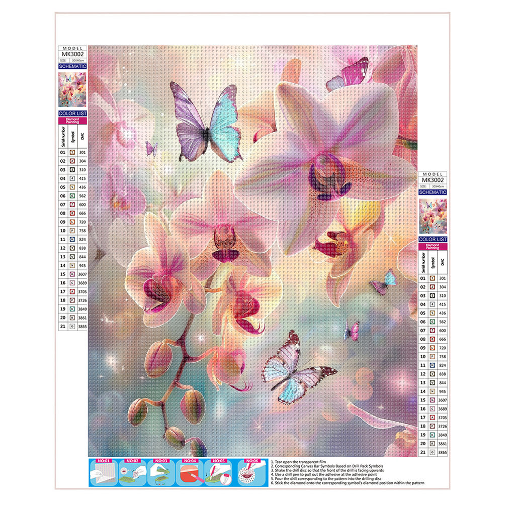Schmetterlingsgarten - Diamond Painting